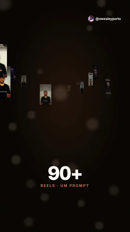 Vídeo editado no estilo Bokeh minimalista